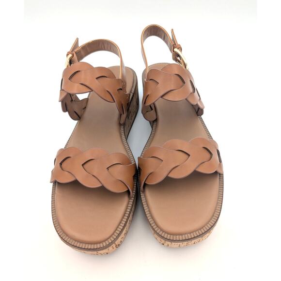 Nordstrom Rack Pennie Braided Platform Sandal Women's Brown Size US10M - Picture 9 of 11